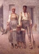 Jean Francois Millet The Peasant Family oil painting picture wholesale